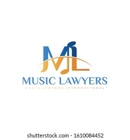 Initial letter M L Modern Logo Ideas. Inspiration logo design. Template Vector Illustration. Isolated On White Background