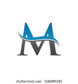 Initial Letter M Logo With Creative Modern Business Typography Vector Template. Creative Abstract Letter M Logo Vector. M Logo Design.