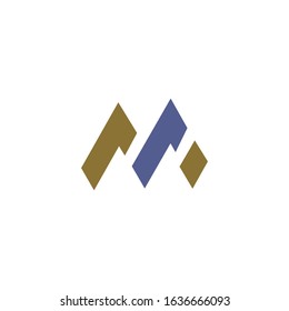Initial letter m logo design template