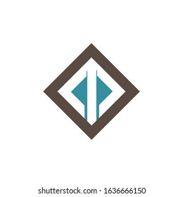 Initial letter m logo design template
