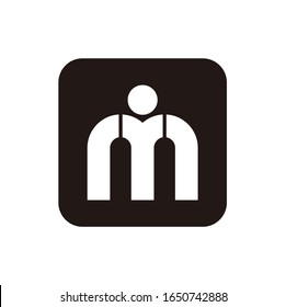 Inicial / Carta M para la inspiración del diseño del logotipo - Vector