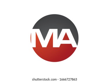 Letra inicial M Plantilla vectorial de diseño de logotipo, símbolo de signo de logotipo de monograma
