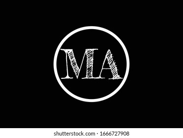 Letra inicial M Plantilla vectorial de diseño de logotipo, símbolo de signo de logotipo de monograma