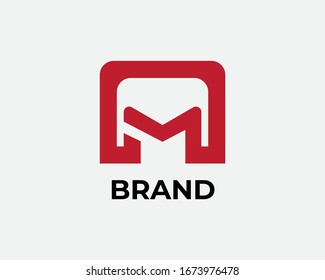 Initial letter M logo design template vector