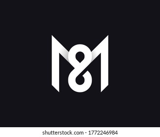 initial letter M logo design