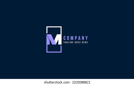 Initial letter M logo design. initial letter M suitable for business and company branding logos. letter M flat vector logo design template element.