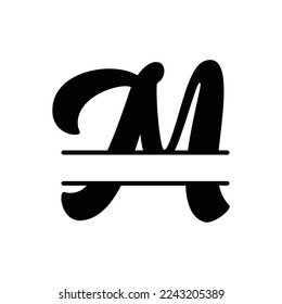 Plantilla de diseño de logotipo de letra inicial m