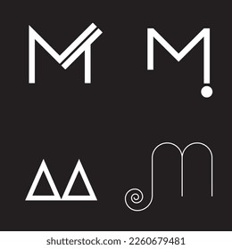Initial letter M logo design, M letter logo, Letter M logo design with premium vector file