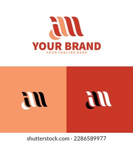 initial letter I and M logo design. I and M lowercase letter initial icon illustration