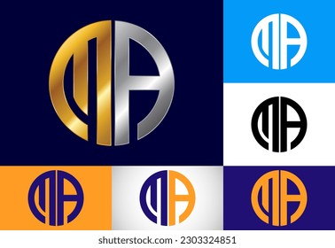 Anfangsbuchstabe M ein Logo-Design-Vektorgrafik. Bildgebungs-Symbol für die Unternehmensidentität