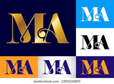Letra inicial M Un vector de diseño de logotipo. Símbolo gráfico de alfabeto para identidad empresarial