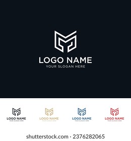 Letra inicial M, logotipo M, vector de plantilla de diseño de logotipo