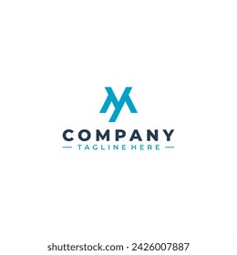 letra inicial m diseño del logotipo