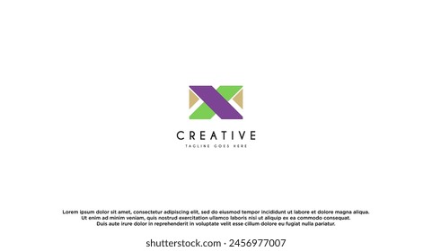 Initial Letter M logo design vector illustration.