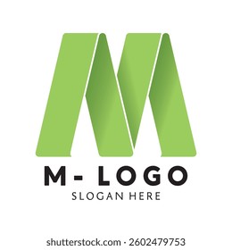 Initial Letter M logo design for company or product branding , Abstract Letter M Logo Design. Creative simple logo concept,  Vector Logo Illustration