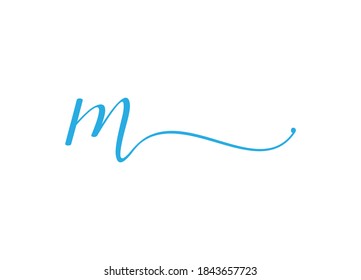 Initial Letter M Logo or Icon Design Vector Image Template