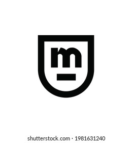 logotipo M de letra inicial o monograma de icono. EPS 10