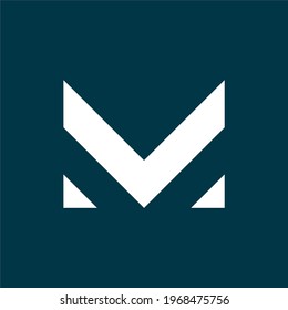 Anfangsbuchstaben m Logo modern