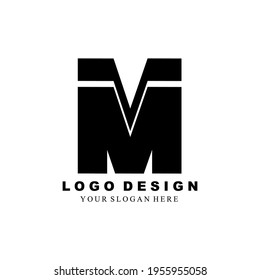 Initial letter M logo symbol. M design element, initial Letter M logo Icon, Initial Logo Template