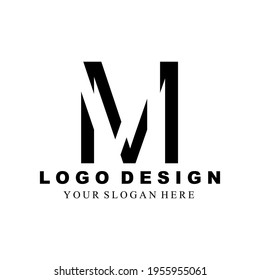Initial letter M logo symbol. M design element, initial Letter M logo Icon, Initial Logo Template