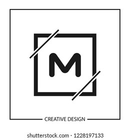 Initial Letter M logo template vector design