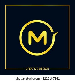 Initial Letter M logo template vector design