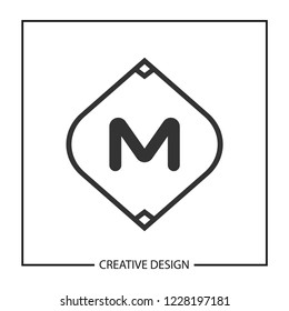 Initial Letter M logo template vector design