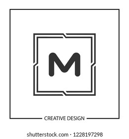 Initial Letter M logo template vector design