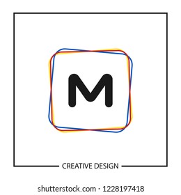 Initial Letter M logo template vector design