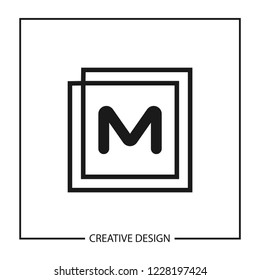 Initial Letter M logo template vector design