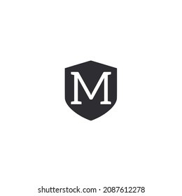 Initial letter M logo template design
