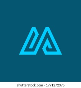 letra inicial tipo de logotipo m