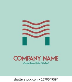 Initial letter M logo vector design template. Initial M minimalist logo template vector
