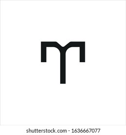 Initial letter m logo vector templates