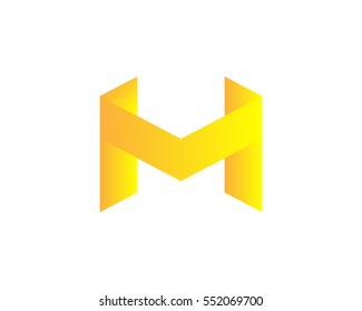 Initial letter M logo vector for business