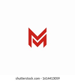 Initial letter of the M LOGO,Modern logo designs
