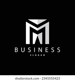Initial Letter M Minimalist Logo, Simple Logotype Vector, Corporate Identity Emblem Modern, Luxurious And Elegant Symbol Design Brand, Company, Business