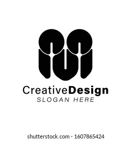 Initial letter M Modern Logo Ideas. Inspiration logo design. Template Vector Illustration. Isolated On White Background