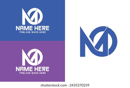 Initial Letter M O logo Connected, MO initial based Alphabet icon logo, m and o letter vector logo