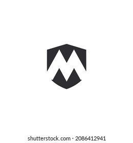 Initial letter M template logo design