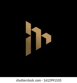 Initial Letter M Triangle Logo Design