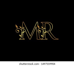 Initial letter M and U, MU, Gold Logo Icon, classy gold letter monogram logo icon suitable for boutique,restaurant, wedding service, hotel or business identity.