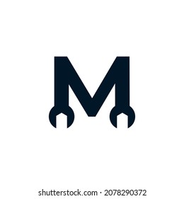 Initialbuchstabe M WFranzösisch Logo-Design-Inspiration