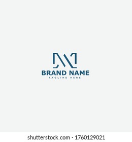Initial Letter MA Design Logo