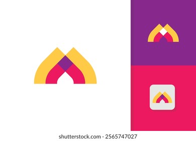 initial letter ma logo design vector template