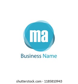 Initial Letter MA Logo Template Design