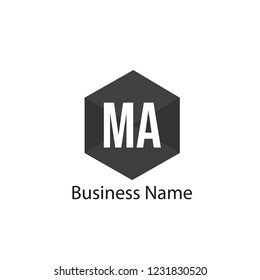 Initial Letter MA Logo Template Design
