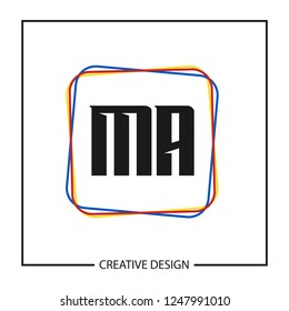 Initial Letter MA Logo Template Design