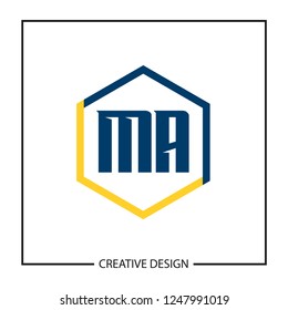 Initial Letter MA Logo Template Design