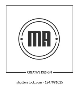 Initial Letter MA Logo Template Design
